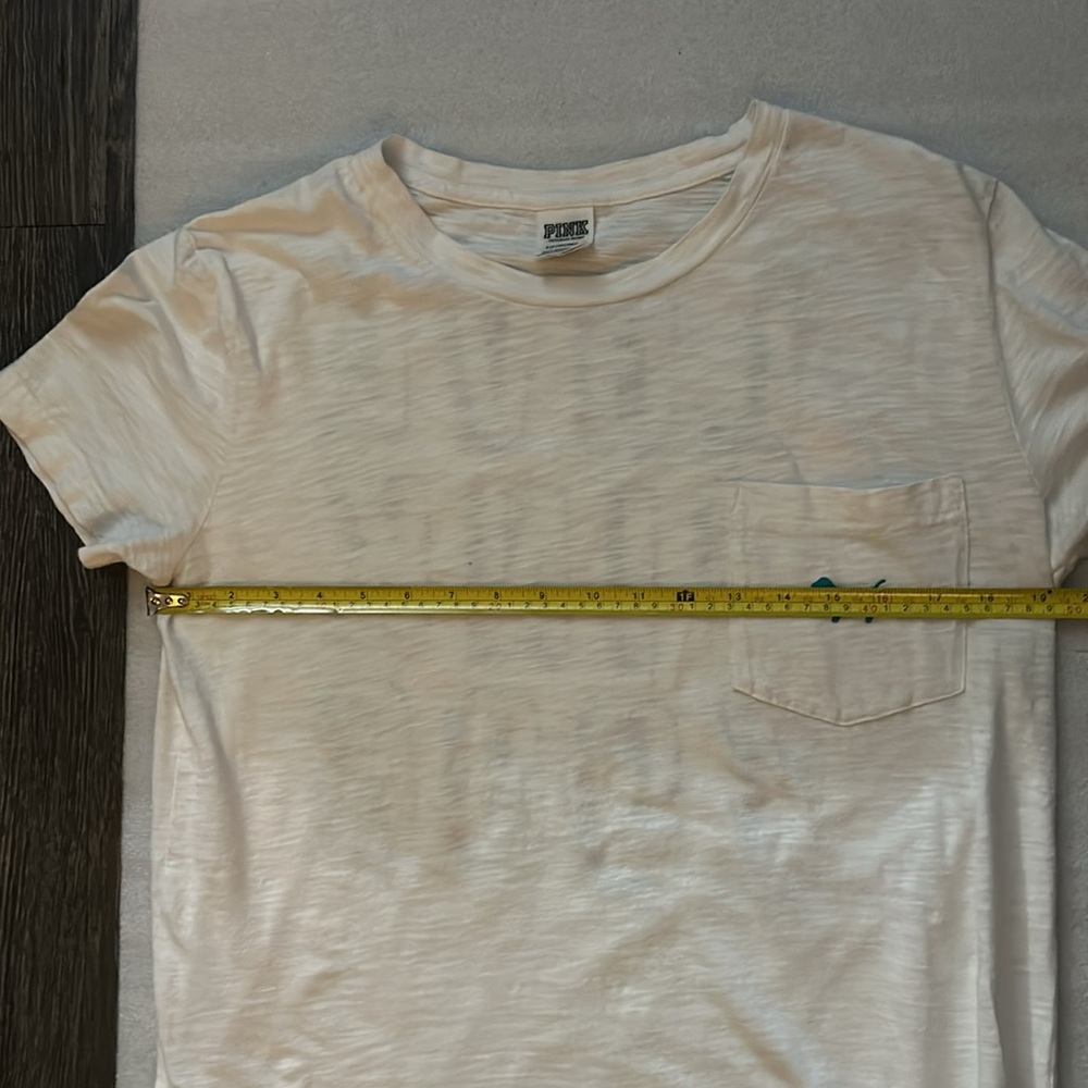 PINK Victoria Secret Short Sleeve Campus T-Shirt S Cozycore Preppy Casual Comfy - Picture 5 of 8